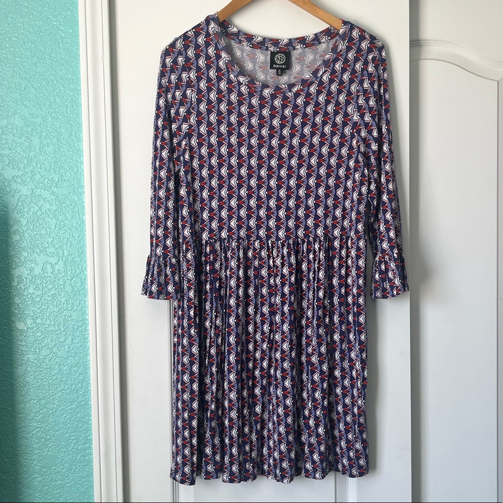 Red white and blue babydoll dress